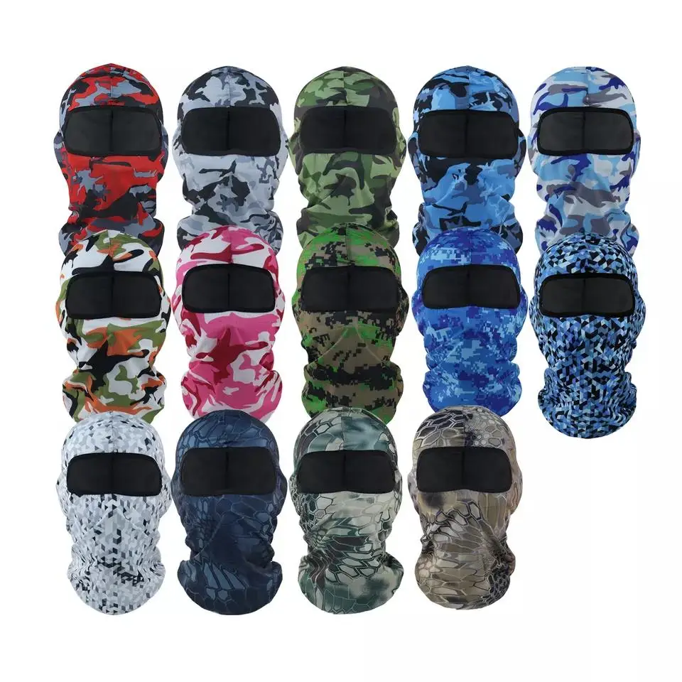 Designer Ski Masks Full Face Cover Ski Mask One Hole Spandex Ski Mask Balaclava For Men Women