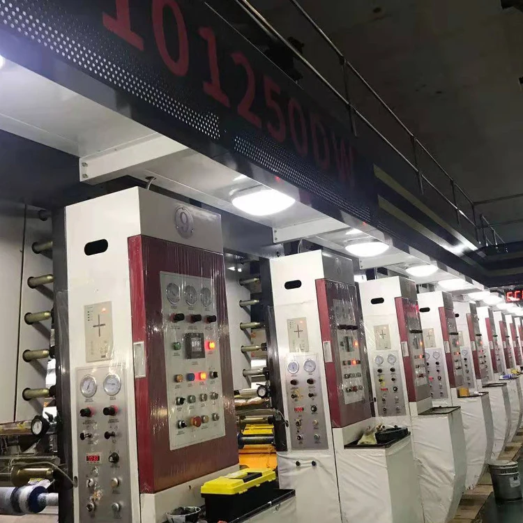 Automatic high speed 10 color used rotogravure printing machine