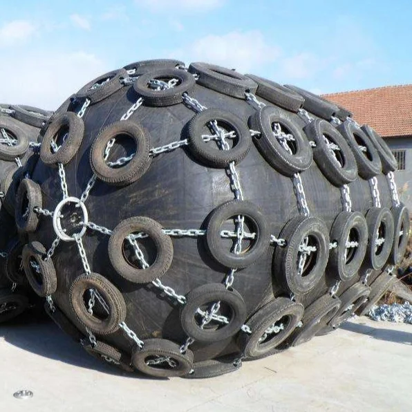 TD-F1200*2000L Pneumatic Rubber Float Inflatable Rubber Fender Customized Sizes for large Jetty Wharf