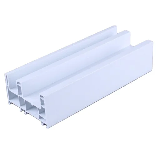 Blue white upvc plastic window frame profile pvc