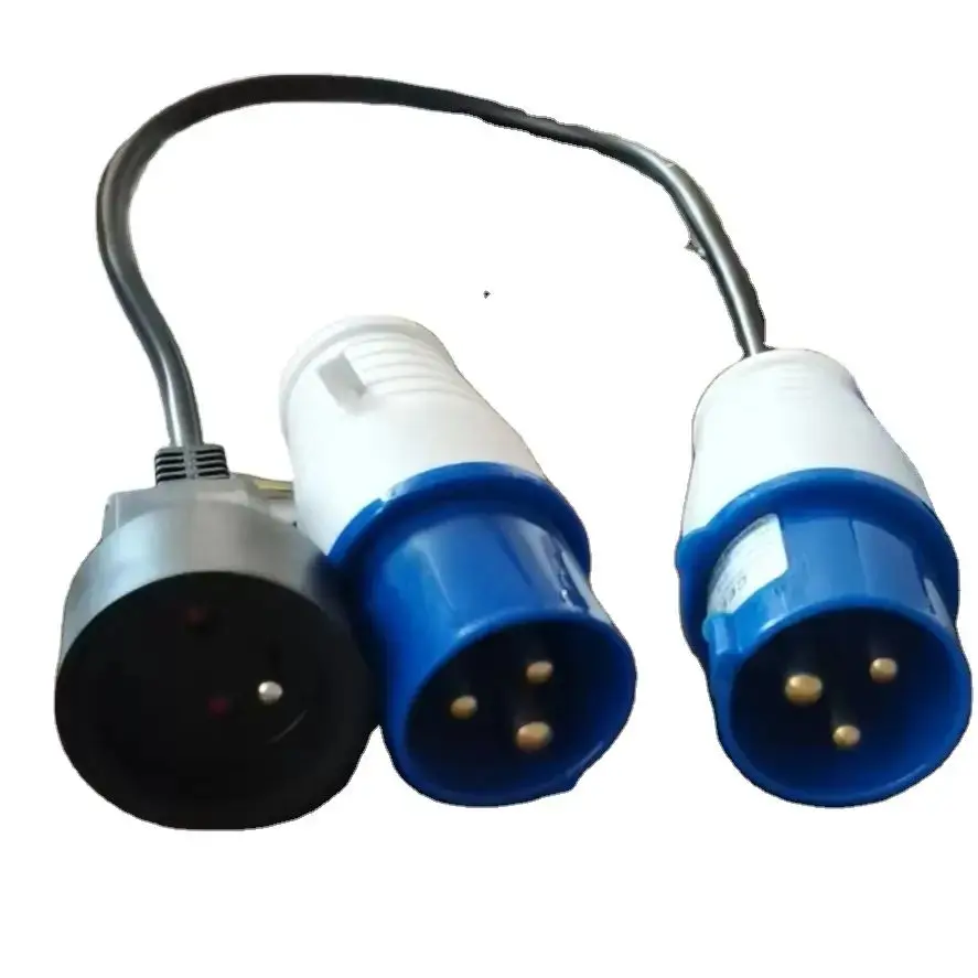 3pin Industrial electric plug socket schuko extension France