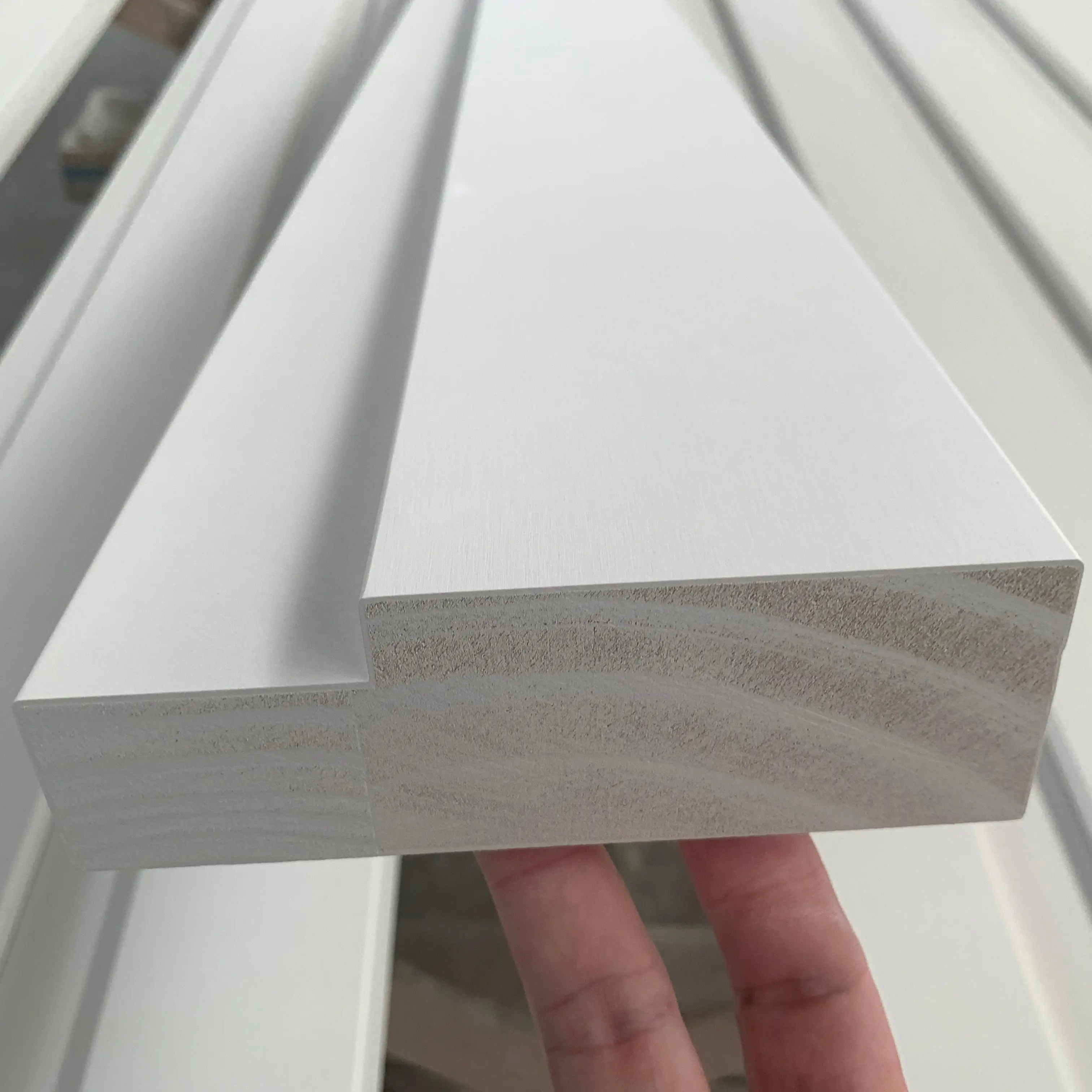 White Primed Pine FJ Wood Single Rabbet Interior Door Frame Jamb