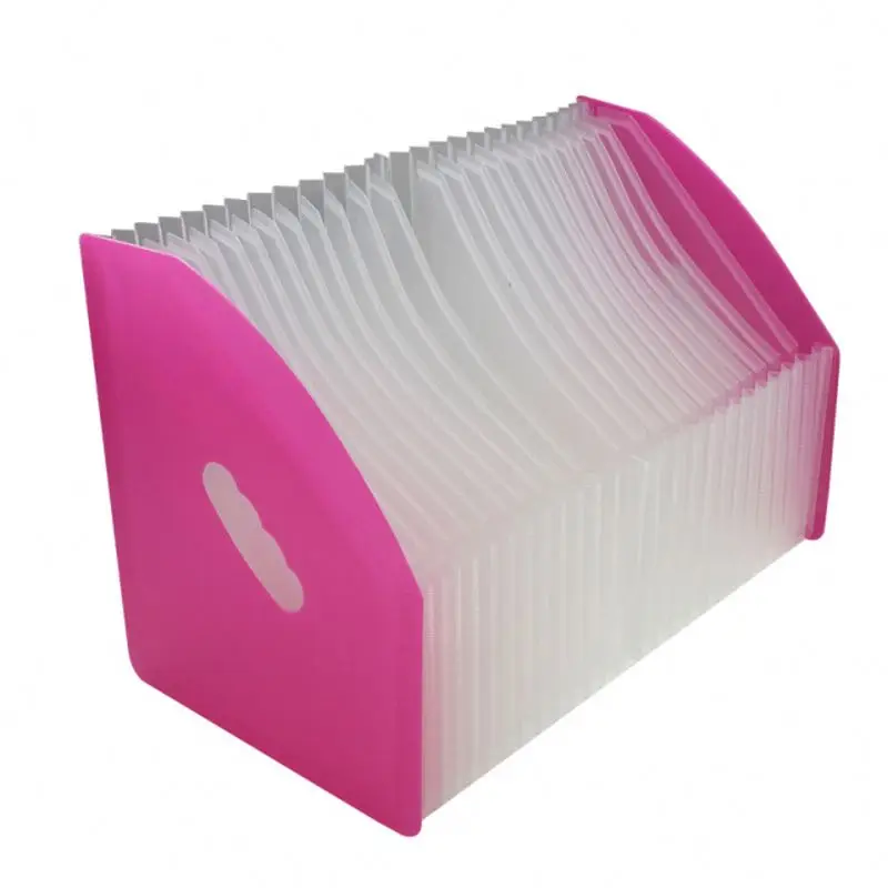 Plastic 2 Ring File Folder A4 Size Removable White Labels Translucent Pp L-Shape Document Bag Leather With Closure Button