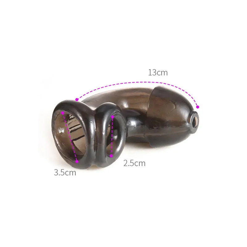High Quality Penis Sleeve for Mens Soft Adult Sex Toys Penis Chastity Stretchy Delay Lock Cage Scrotum Ring Glans Rings for Men