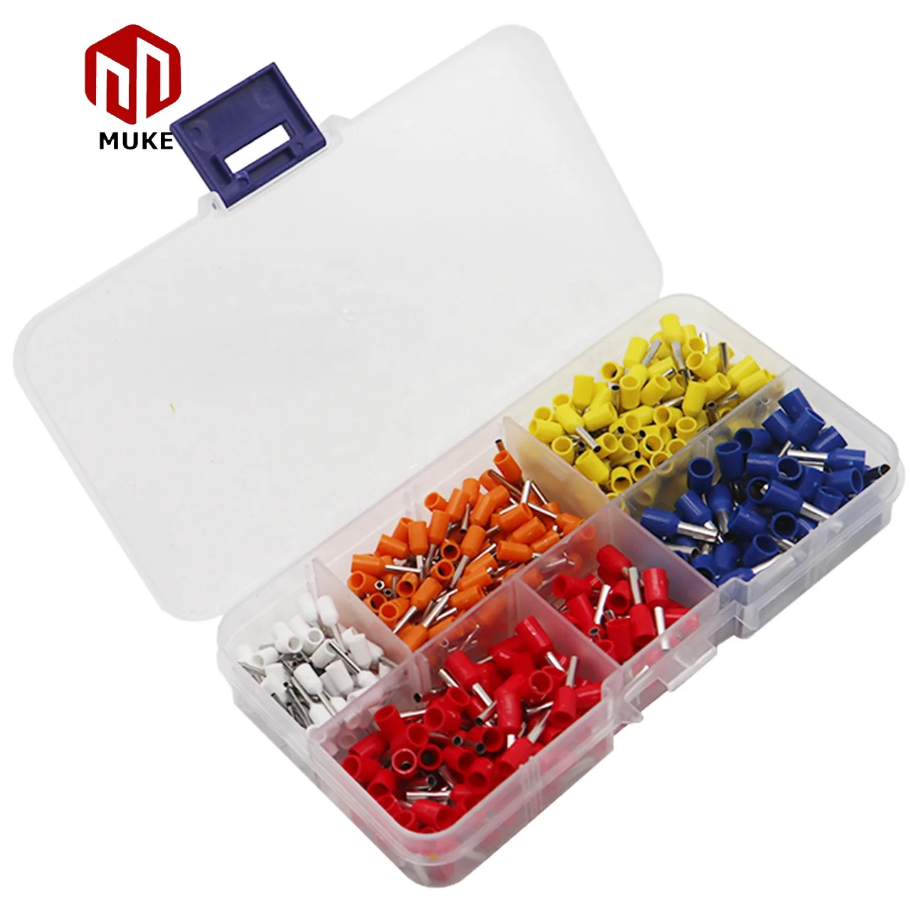 400pcs Wire Ferrule Connectors Kit Copper Ferrule Terminals Nylon Insulated Pin Cord End Connectors Crimp Fer