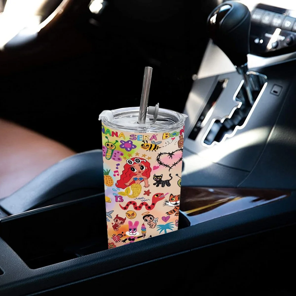 2023 Hot SellCustom Logo Karolg Manana Sear Bonito Metal Type Tumbler Cup Stainless Steel 600ML Car Cup  Large Capacity