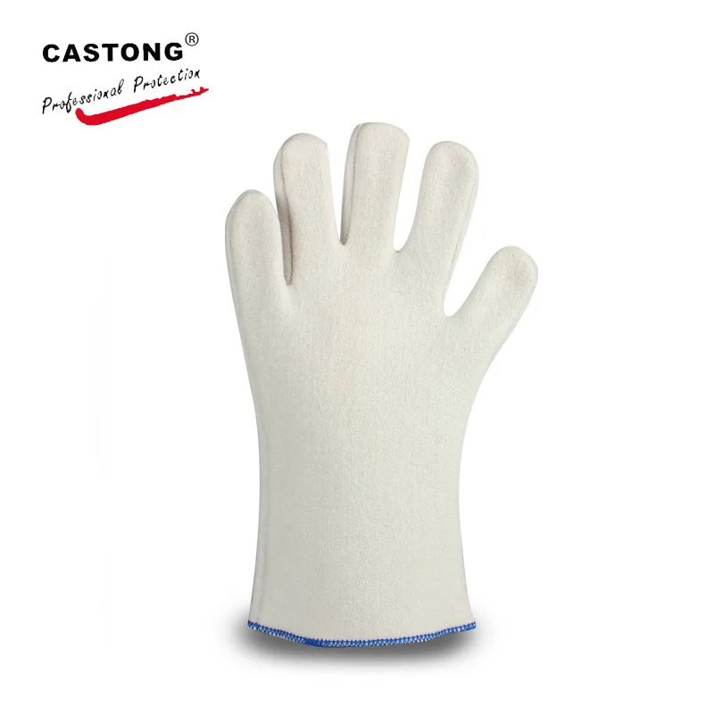 Caston HDAR-5T-38 high temperature gloves 800-1000 degrees heat insulation palm thickened aluminum foil high temperature gloves