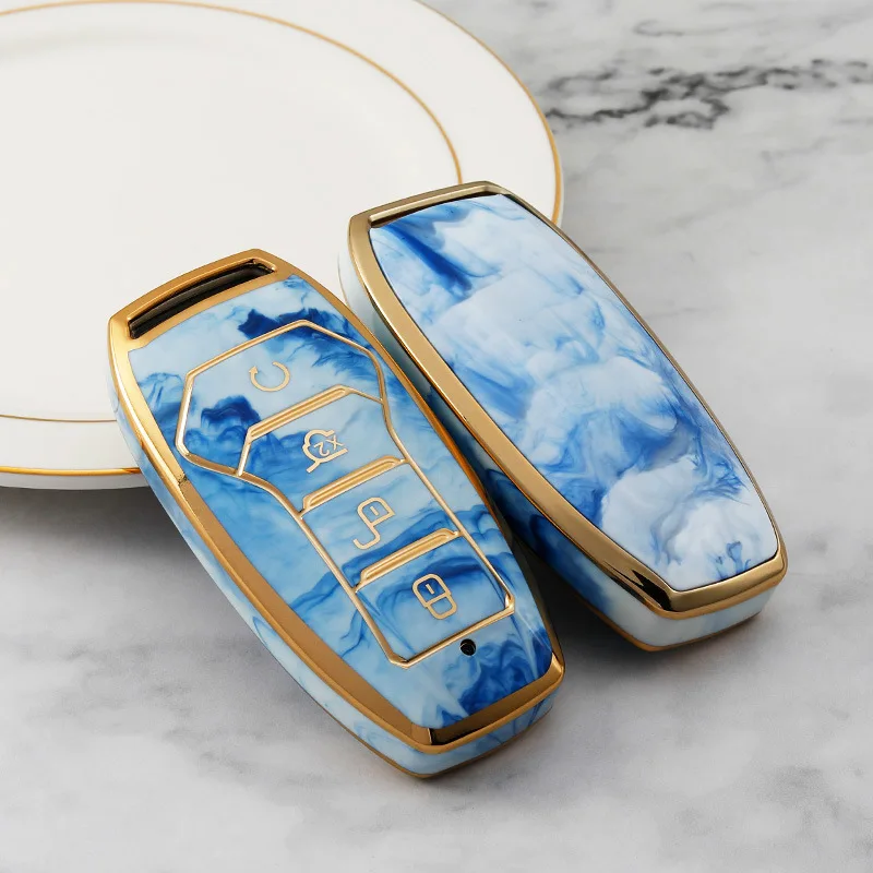 2022 new fashion Soft TPU Car Key cover Fit For BYD SONG Pro Tang dmi Qin Pro Smart Remote keychain for BYD accessories