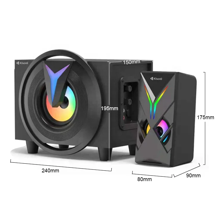 kisonli music system home theater hifi audio mobile phones 2.1 speaker karaoke system