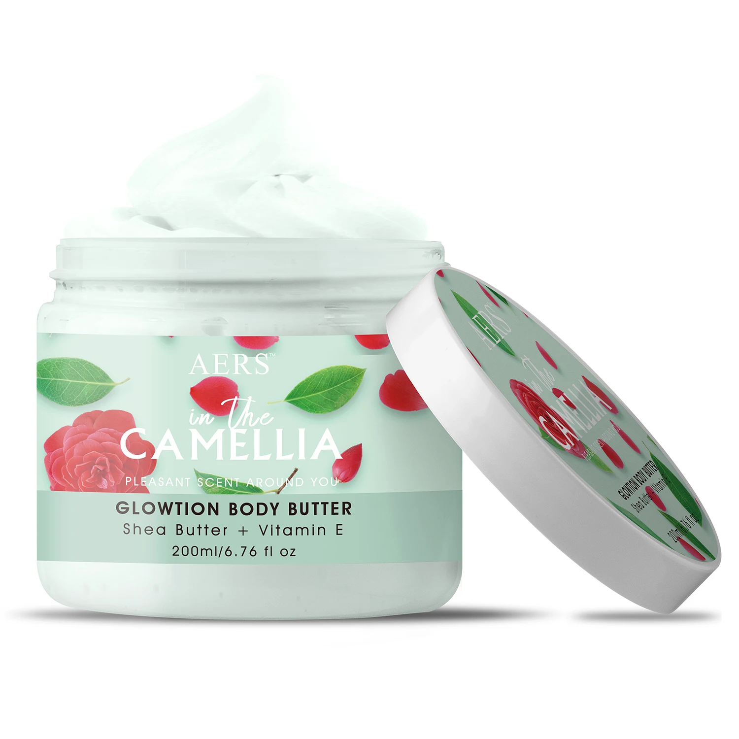 Plant Base Shea Oem Vitamine E Care Camellia Oil Butter Cream Best Whiten Body Lotion