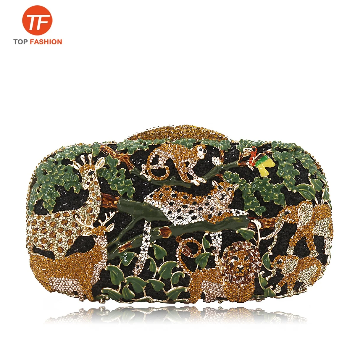 
Luxury Animals Crystal Rhinestone Party Hardcase Clutch Evening Bag from Factory 