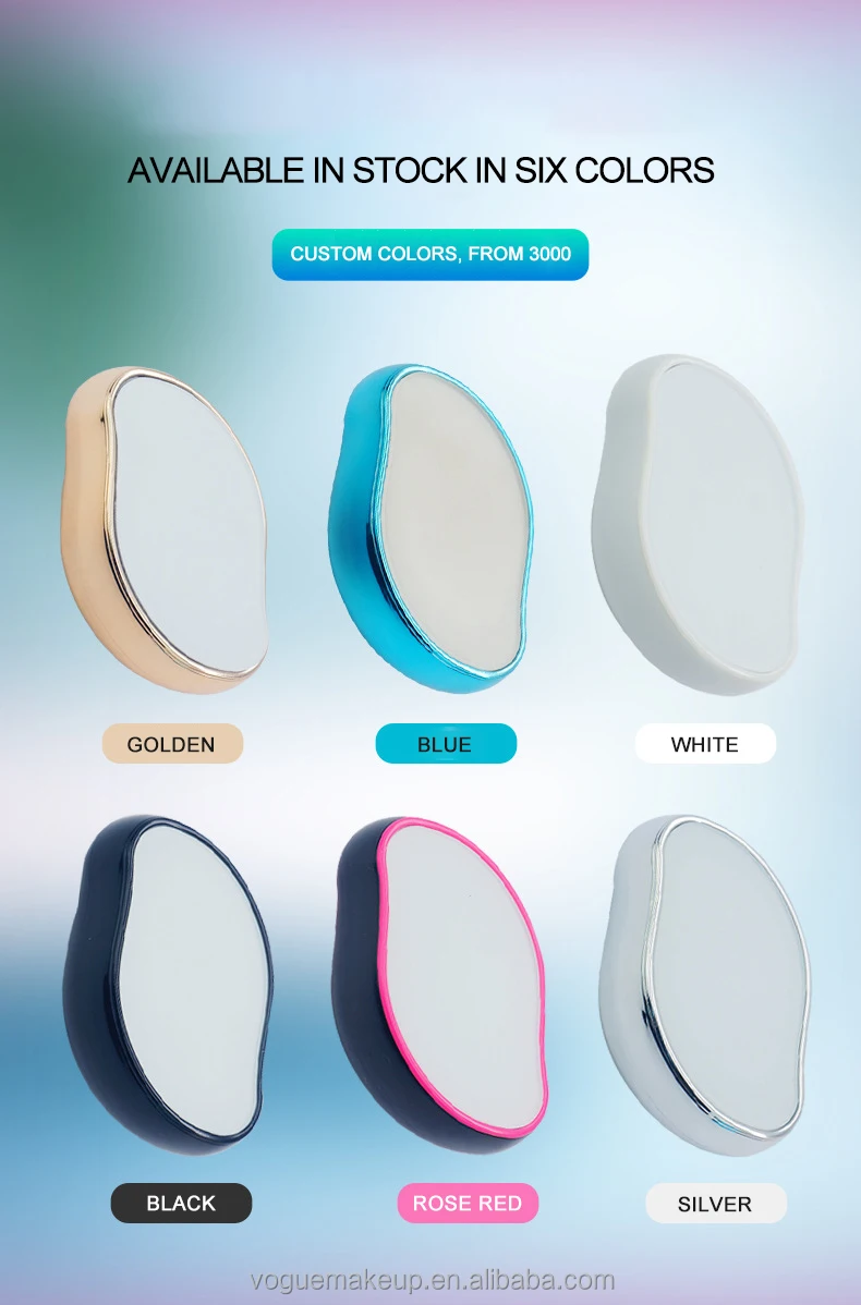 Newest High quality easy remove hair portable reusable crystal hair eraser painless glass hair removal