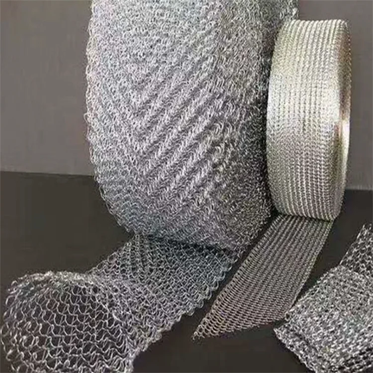 Offer 2205 316 316L 304 304L stainless steel crochet weaving ginning multi strand filter knitted wire mesh