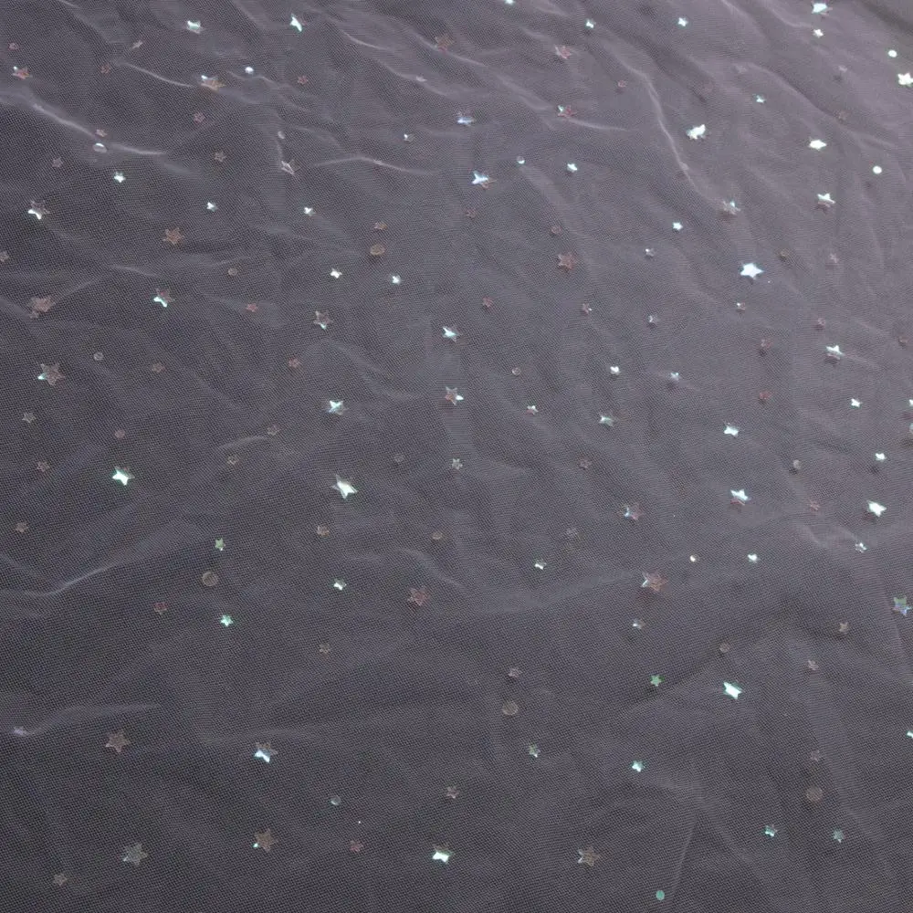 2020 Shiny glitter sequined bridal fabric tulle embroidery mesh for dress