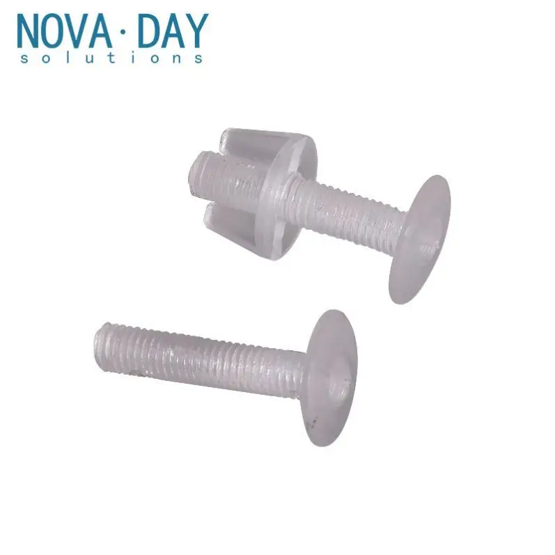 Hangzhou Novaday магазин супермаркетов ручной винт прозрачная пластиковая гайка винтовая пряжка с гайкой