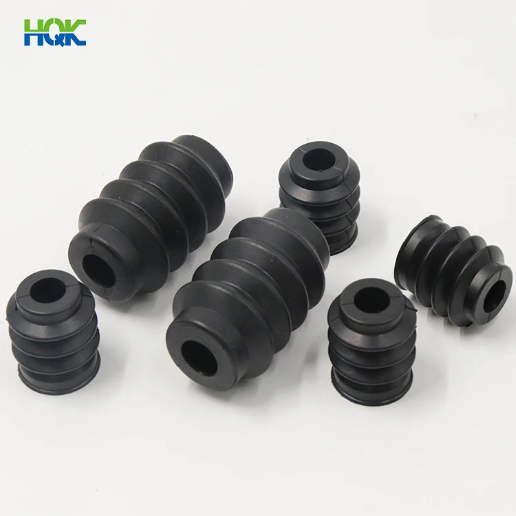 High quality factory supply auto parts vehicle accessories dust proof silicone NBR rubber sleeve bellow custom rubber bellows