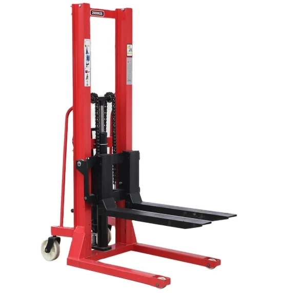 factory direct sale warehouse  equipment forklift pallet stacker load 2 ton for construction