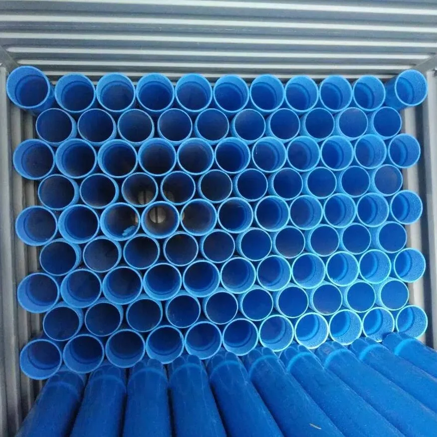 Large Diameter 100-255mm pvc pipe blue well casing Pipes with threaded connection for borewells