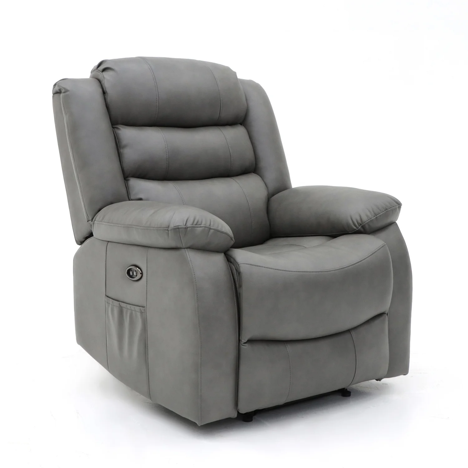 Geeksofa Factory Wholesale Lazy Boy Modern Air Leather Power Electric Recliner Chair with Massage and Heat for Living Room