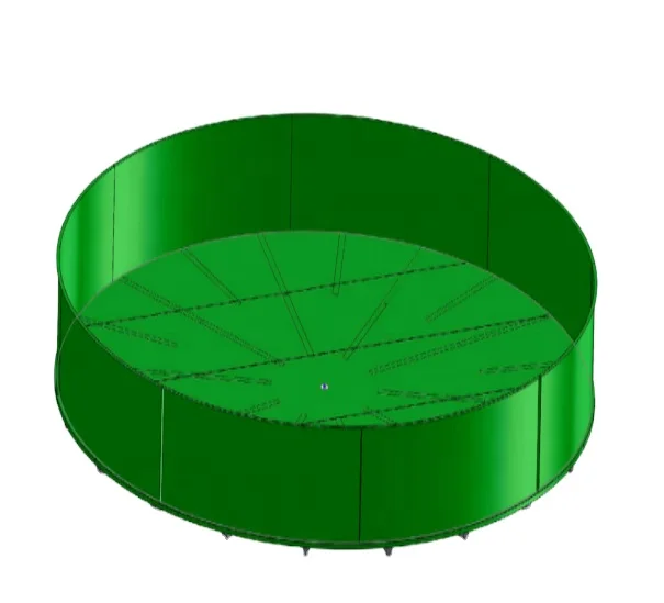 Blue fiberglass aquaculture hatchery frp aquaponics fish tank farming