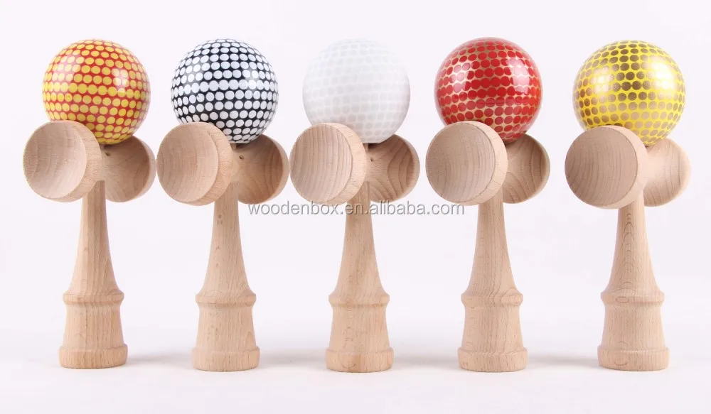 Grip Paint Kendama With Colorful Dots For Wholesale