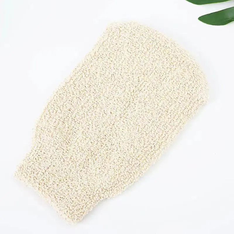 100% Eco-Friendly Bath Shower Cambric Fiber Scrubber Hand Mitt Mitten Exfoliating Hemp Glove body brush hemp exfoliating gloves