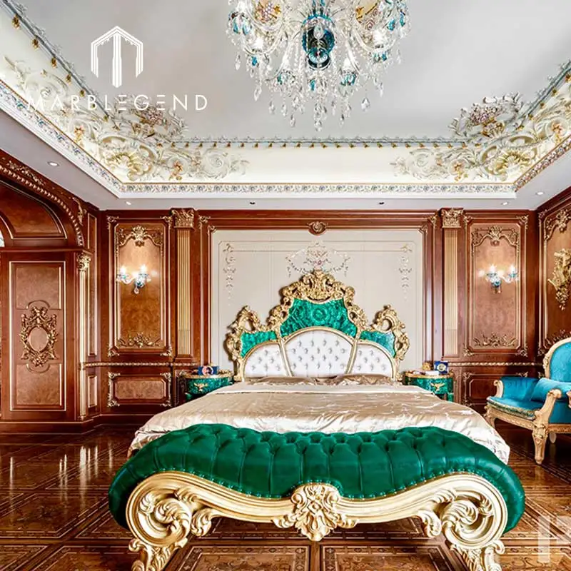 Bespoke luxury french furniture king size bedroom sets furniture royal luxury palace master bedroom furniture for sale