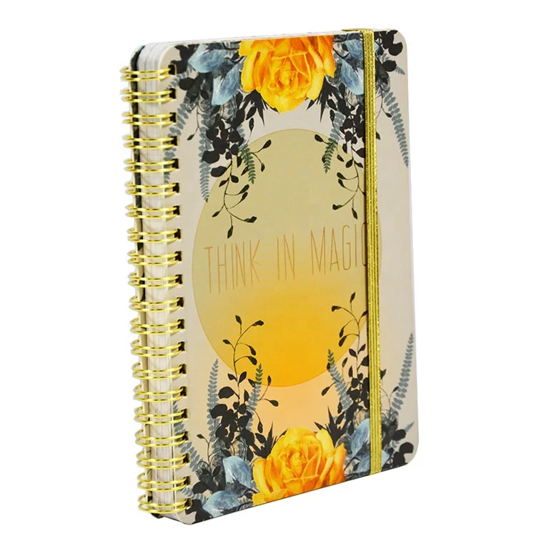 Chinese Journals Custom Logo Notebook Planner Workbook Practice Book Color Gold Spiral Bound Books Production Printing