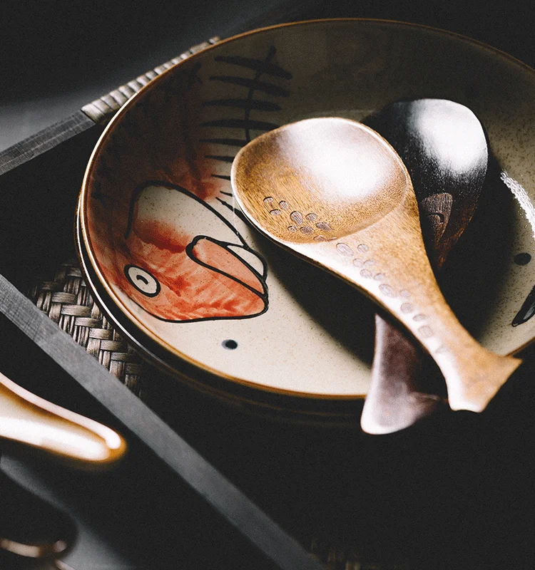 
Jade-cer black white color ceramic handle plate porcelain deep plate dinnerware sets 