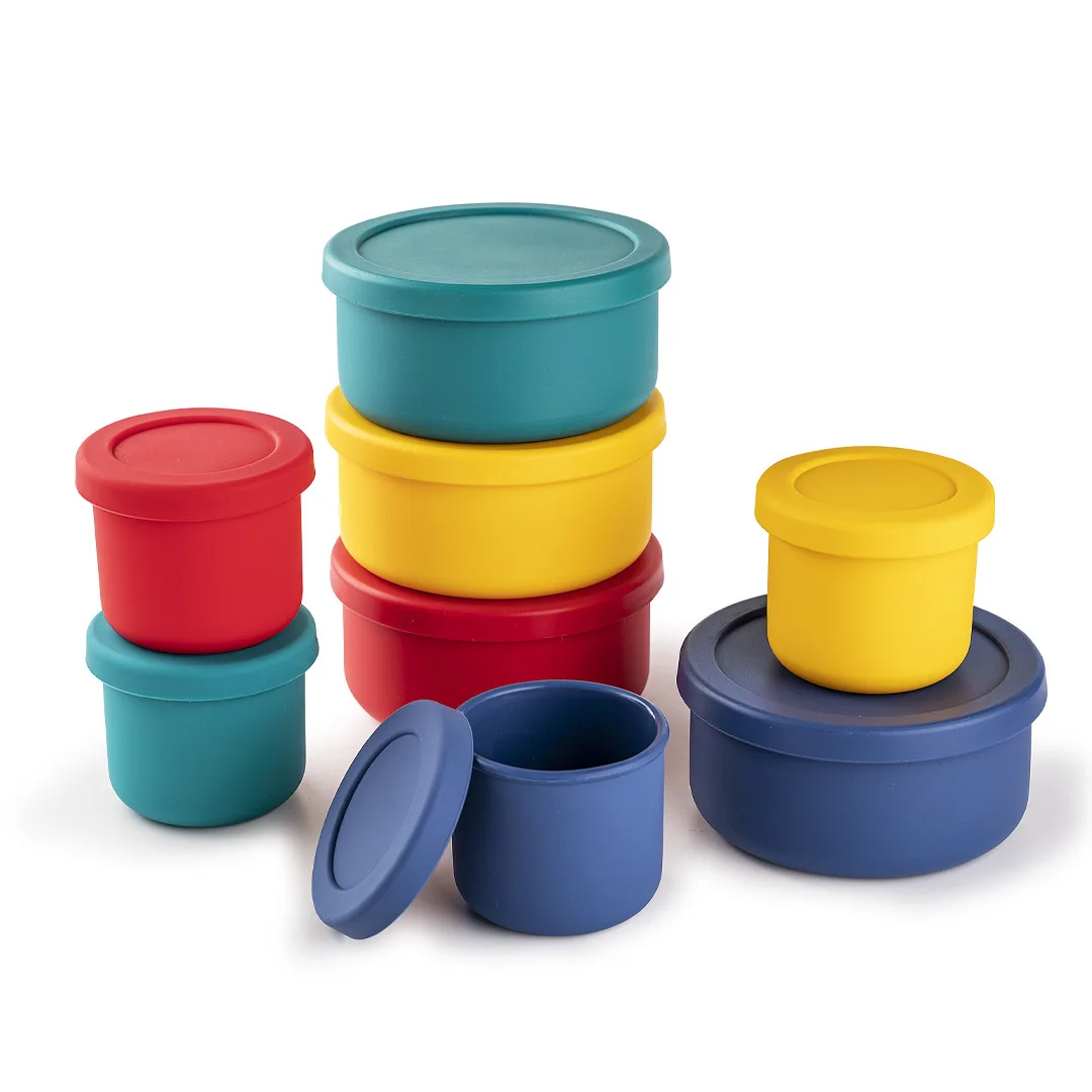 Large Capacity Leak Proof Bento Lunch Box Silicone Food Storage Container Suitable For Outdoor Use