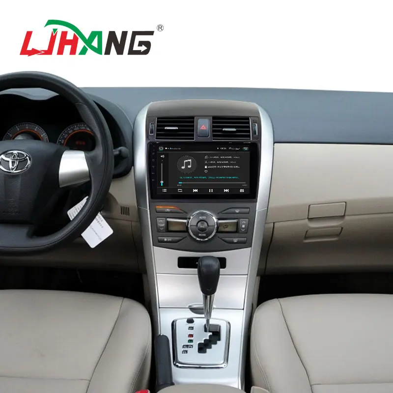 LJHANG Android 12 DSP Car Radio Multimedia Player GPS Navigation For Toyota Corolla E140 E150 2006-2013 2 din stereo