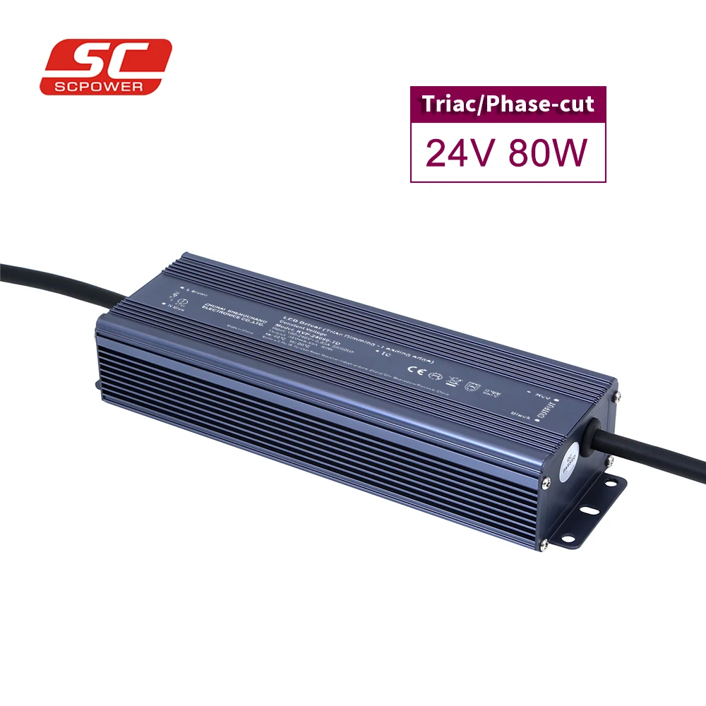 wholesale factory constant voltage high efficient price discount aluminum shell power supply 80w led driver