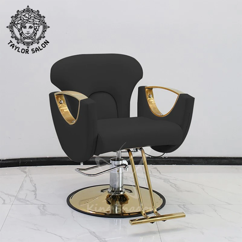 Оптовая продажа оборудование для парикмахерской золотые стулья