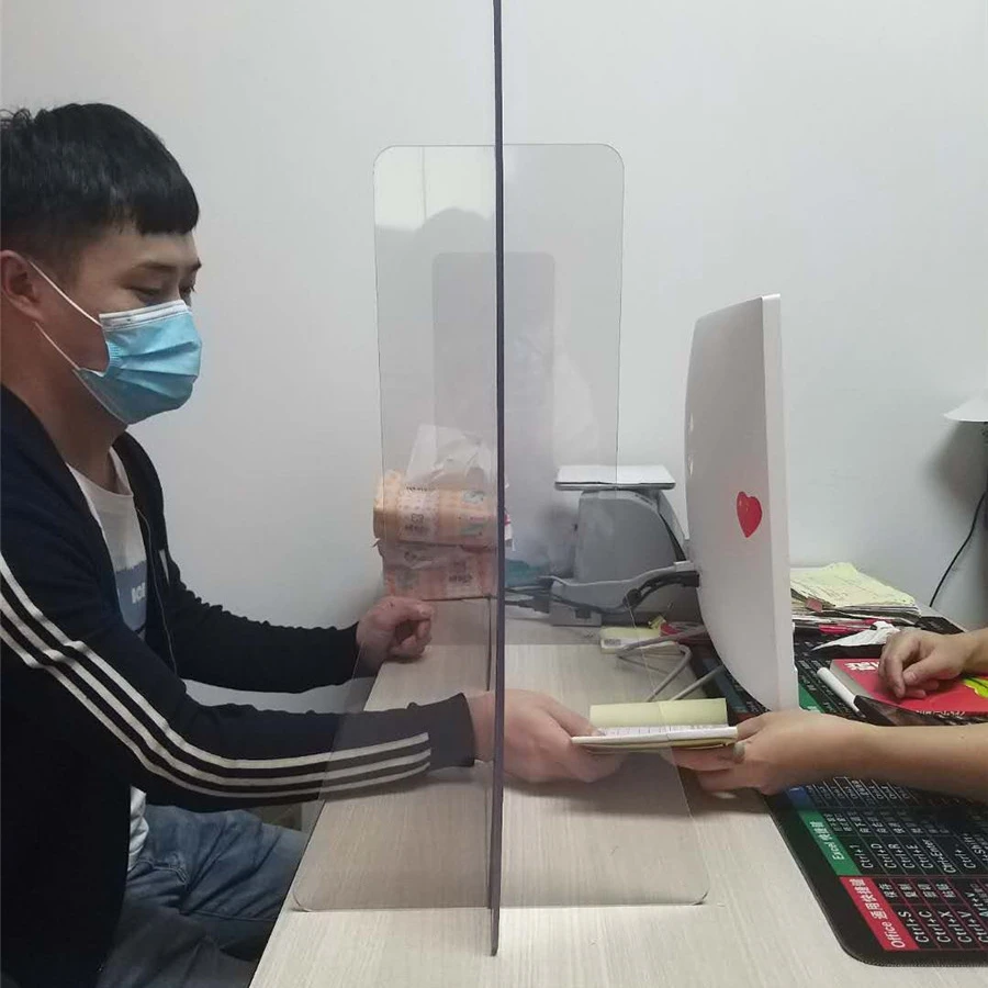 Pactic Sheet PET PSTG Office Desk Clear Acrylic Isolation Board