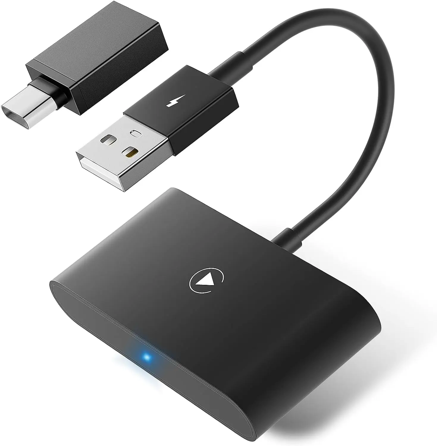 Laudtec Wireless Carplay Adapter for Phone BT Car Adapter Convert Wired to Wireless Carplay Dongle for Wireless Control Adapter