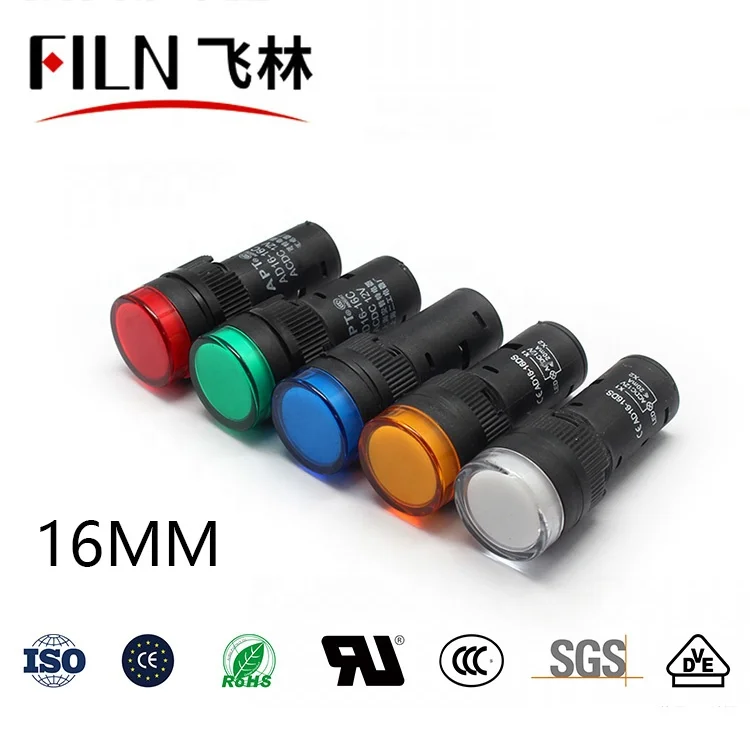 AD16 indicator lamp machine signal lamp factory manufacture red green yellow blue white led