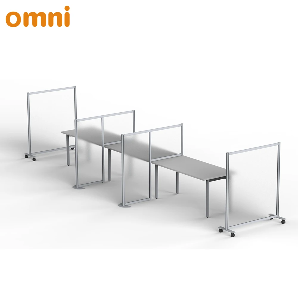 Removable desktop frosted Acrylic/Glass/PET Desk Office Partition Desktop divider Panel screen