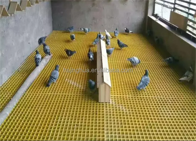 Plastic Reinforced Fiberglass Walkway FRP Grating for Car wash floor 38x38x30mm