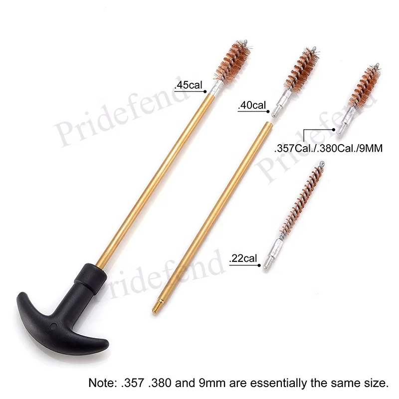 .22.357.38,9mm.45 Caliber Brush and Jag Universal Cleaning kit