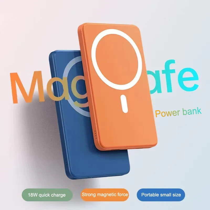 
Dropship PD 20W QC 3.0 Portable magnetic battery bank 5000mah 10000mah magsafing wireless power bank banco de energia magnetica 