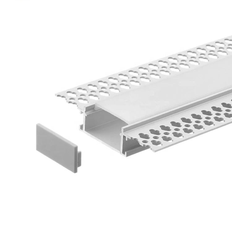 Aluminum ceiling led profile for drywall, recessed mounted led profiles