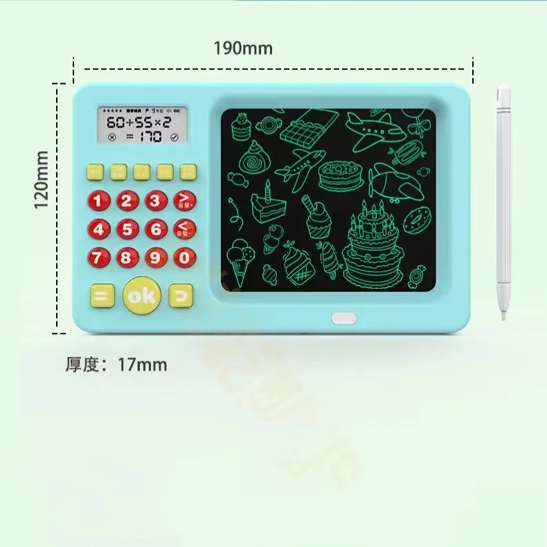 LCD Writing Board Early Learning Oral Calculation Math Machine with Voice Prompt Logical Thinking Coaching Training Machine