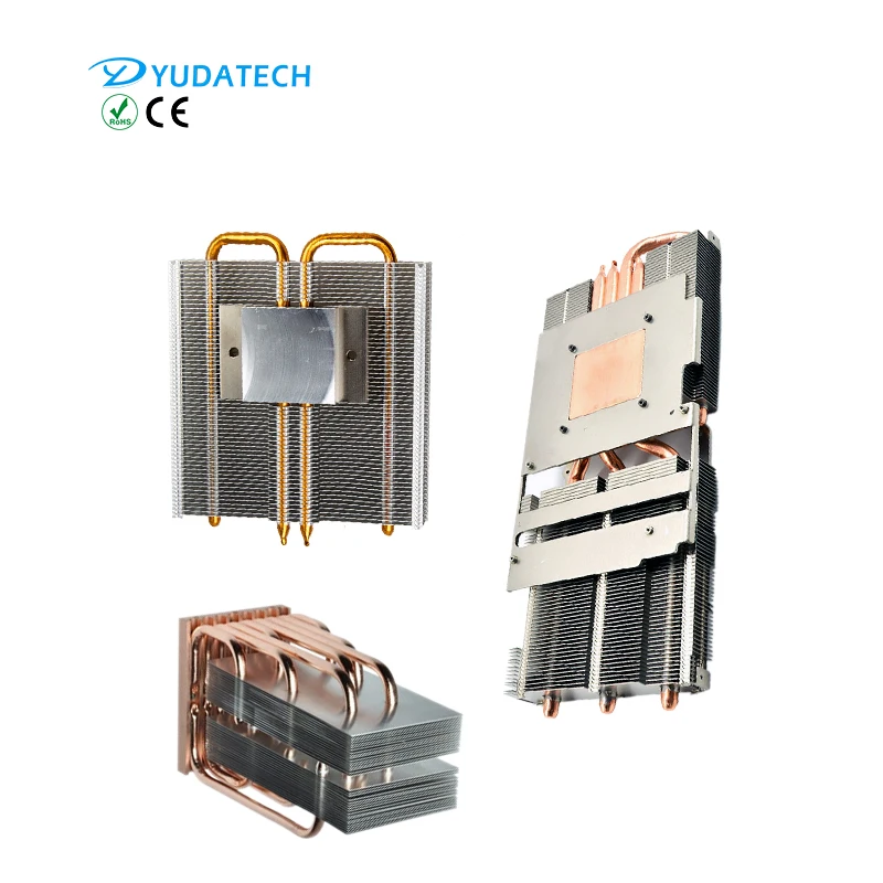 OEM Customizable Copper Heatpipe Aluminum Fin Heatsink Projector Cooling Heat Pipe Heat Sink