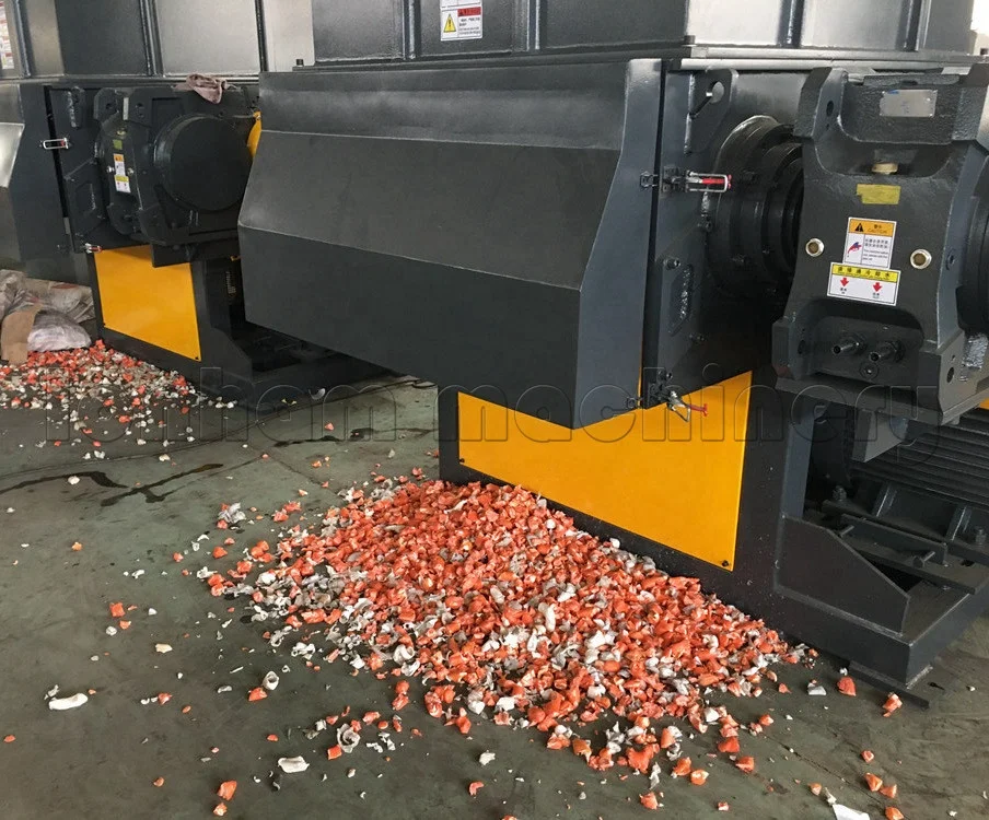 
PE PP ABS Hard Lumps Single Shaft Shredder Crushing Machine 