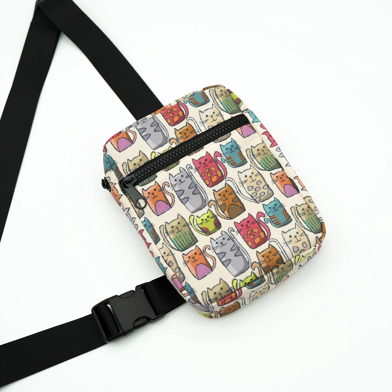 OEM China manufacturer small unisex casual sling chest pack cellphone crossover shoulder bag for men women