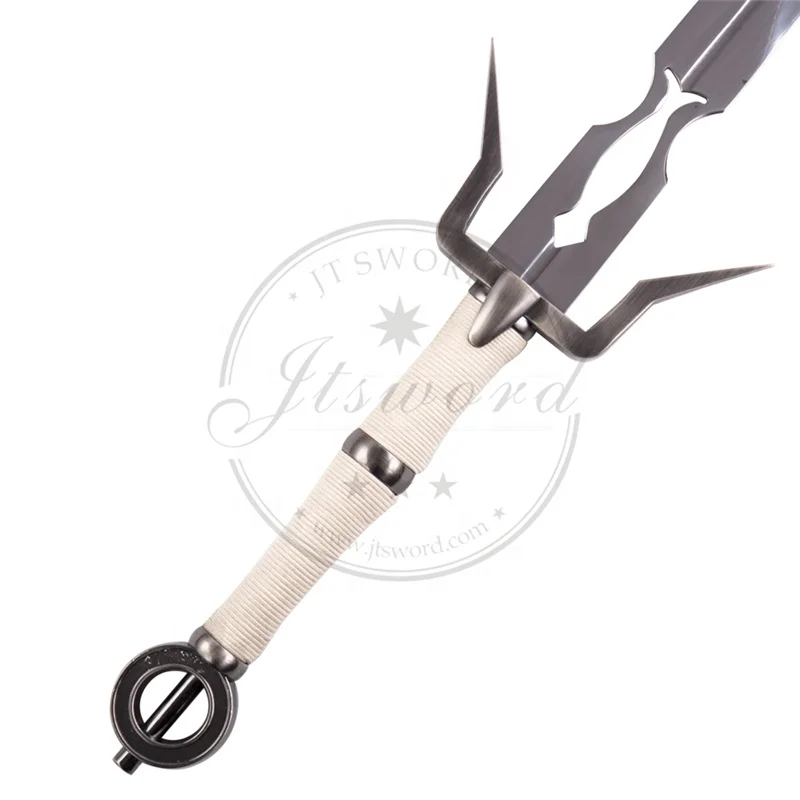 The Witcher Weapon Replica Ciri Zireael Red Long Silver Sword