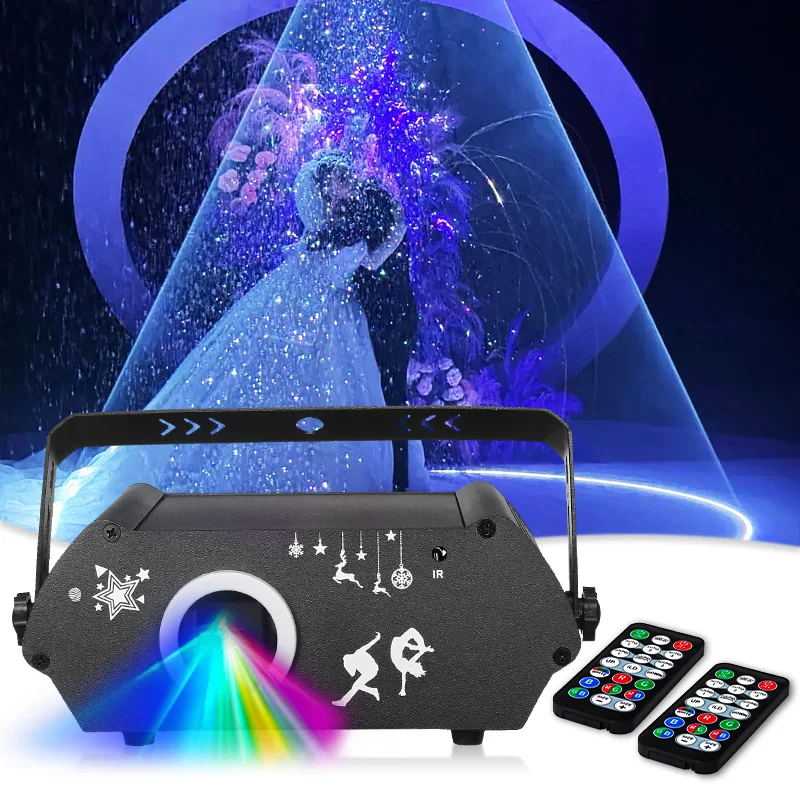 DJ лазерный свет для вечеринки 3D анимация RGB лазерное сценическое освещение DMX512 музыка голосовой контроль диско проекционный