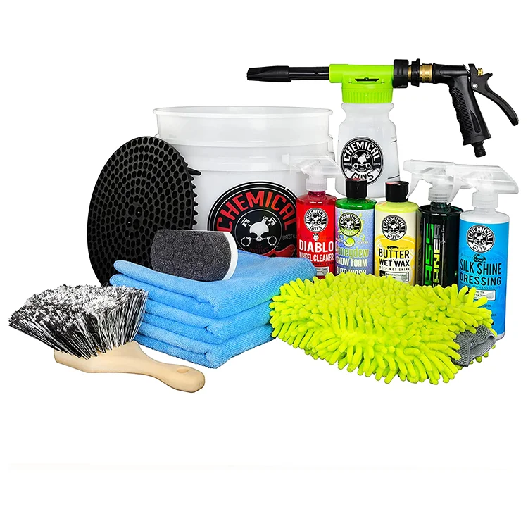 Promotional Gift High Quality Multipurpose 14-piece Car Cleaning Kit With Foam Gun