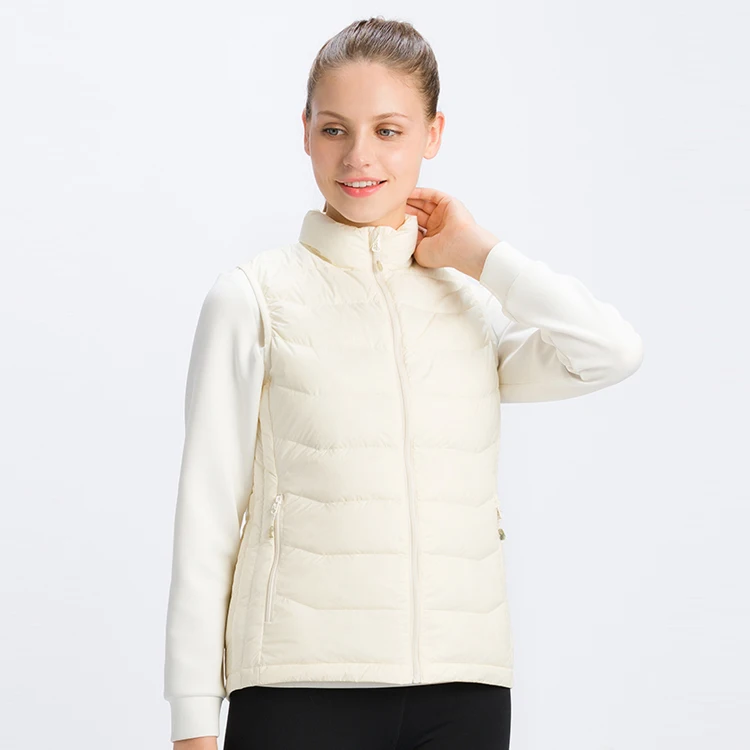 New Arrival Custom Wholesale Women Light Weight Down Vest Jacket Warm Quilt Duck Down Vest Factory Price