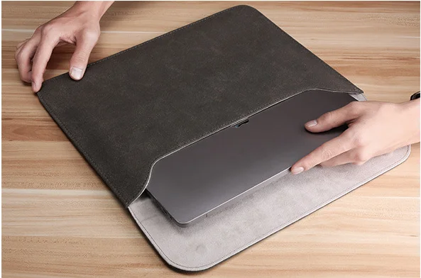 Fashion Designers easy carrying Saffiano leather laptop bag PU Leather Laptop case for Macbook Pro 13